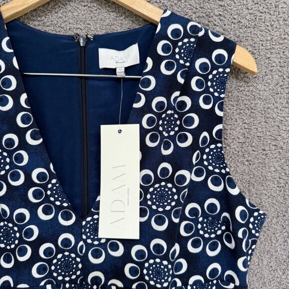 Adam Lippes Linen Silk Blend Floral Dress with pockets - Picture 5 of 11